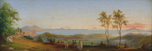 Lot 6124, Auction  107, Italienisch, 19. Jh. Blick auf den Golf von Pozzuoli