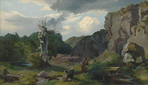 Lot 6169, Auction  107, Hummel, Carl Maria Nikolaus, Felsige Bachlandschaft