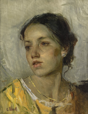 Lot 6206, Auction  107, Moretti, Giacomo, Bildnis eines Mädchens