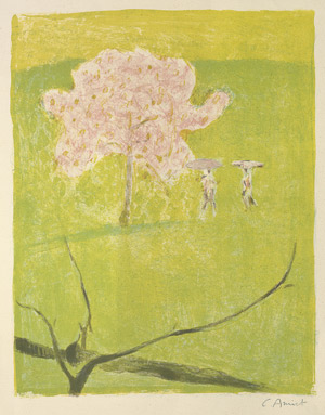 Lot 8003, Auction  107, Amiet, Cuno, Blühender Apfelbaum und Spaziergänger