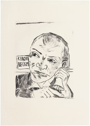 Lot 8020, Auction  107, Beckmann, Max, Der Ausrufer (Selbstbildnis)