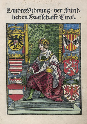 Lot 1616, Auction  108, Ferdinand I. von Habsburg,  LandtsOrdnung, der Fürstlichen Grafschafft Tirol
