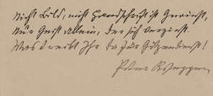 Lot 2281, Auction  108, Rosegger, Peter, Albumblatt, sign. Foto und Begleitschreiben