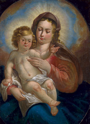 Lot 6049, Auction  108, Deutsch, 18. Jh. Maria mit Kind