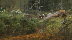 Lot 6119, Auction  108, Skovgaard, Peter Christian Thamsen, Studie eines Waldstücks