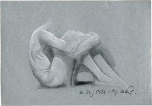 Lot 6793, Auction  108, Müller, Richard, Sitzender männlicher Akt