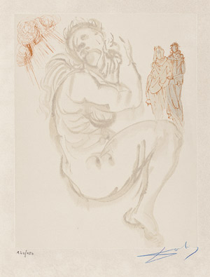 Lot 7085, Auction  108, Dalí, Salvador, Le Songe de Dante