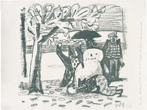 Lot 7103, Auction  108, Dix, Otto, Schneemann (Karneval)
