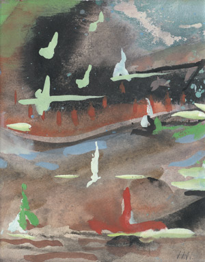 Lot 7254, Auction  108, Höch, Hannah, Abstrakte Landschaftskomposition