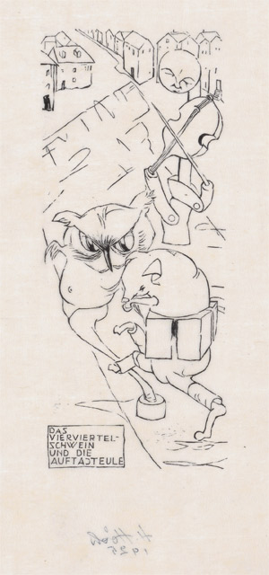 Lot 7255, Auction  108, Höch, Hannah, Das Vierviertelschwein und die Auftacteule