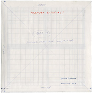 Lot 7343, Auction  108, Mahlmann, Max Hermann, 2. und 3. Permutation, Strukturelle Einheit 1 2 4 8