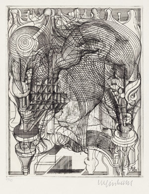 Lot 7386, Auction  108, Luginbühl, Bernhard, Ohne Titel (Maschine und Karte)