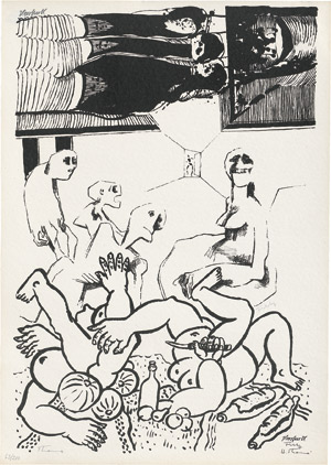 Lot 7400, Auction  108, Mappenwerke, Trias I 10 Bildhauer + 25 Maler