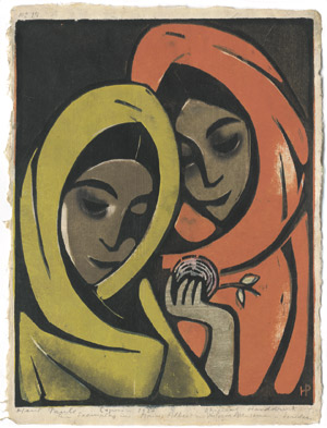 Lot 7459, Auction  108, Paule, Hans, Zwei Frauen mit einer Frucht