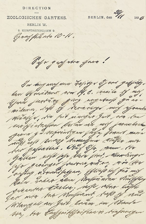 Lot 2537, Auction  109, Heck, Ludwig, Brief 1890