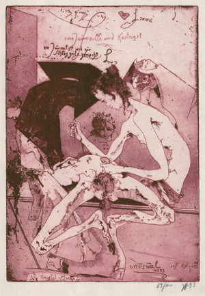 Lot 3233, Auction  109, Janssen, Horst, Eros, Tod und Maske