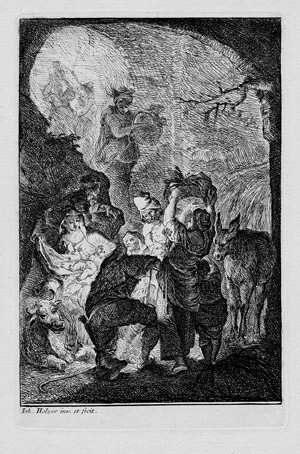 Lot 5270, Auction  109, Holzer, Johann Evangelist, Die Anbetung der Hirten; Die Anbetung der Weisen