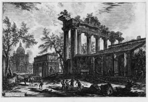Lot 5303, Auction  109, Piranesi, Giovanni Battista, Altra veduta degli avanzi del Pronao del Tiempo della Concordia
