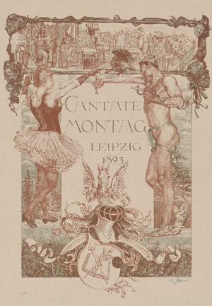 Lot 5360, Auction  109, Greiner, Otto, Festprogramm für den Cantate-Montag