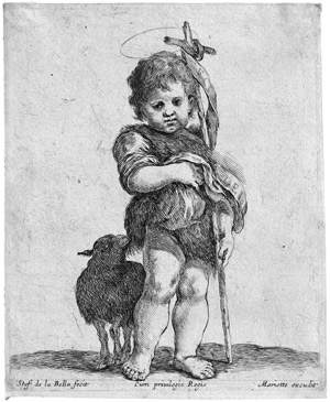 Lot 5458, Auction  109, Bella, Stefano della, Stehender Johannesknabe