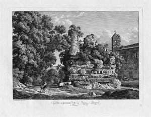 Lot 5617, Auction  109, Reinhart, Johann Christian, Sepolcro volgarmente detto dei Orazii Curiazii a Albano