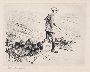 Lot 7280, Auction  109, Liebermann, Max, Jäger mit Hunden