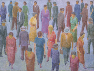 Lot 7313, Auction  109, Möller, Otto, Menschen auf der Straße II