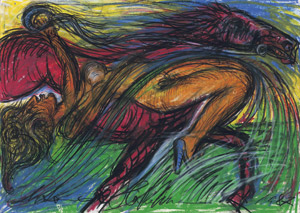 Lot 8097, Auction  109, Höckelmann, Antonius, Weiblicher Akt und Pferd