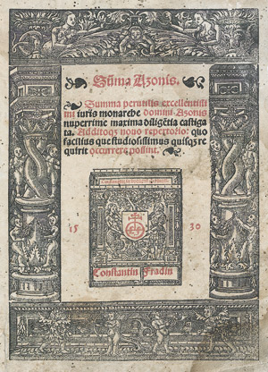 Lot 1031, Auction  110, Azo, Porcius, Summa Azonis. Summa perutilis excellentissimi iuris monarche. Lyon, Fradin,