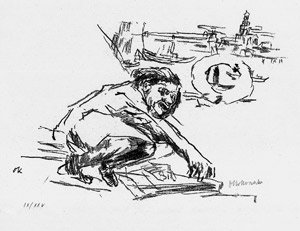 Lot 3288, Auction  110, Lenz, Siegfried und Kokoschka, Oskar - Illustr., Einstein überquert die Elbe