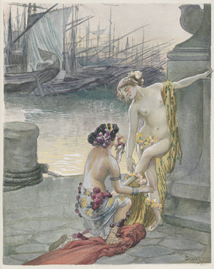 Lot 3324, Auction  110, Louys, Pierre und Gervais, Paul - Illustr., Aphrodite. Ill. von Paul Gervais