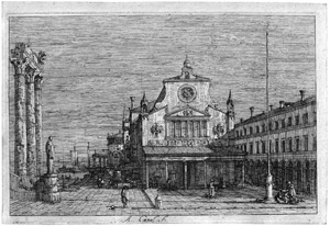Lot 5266, Auction  110, Canaletto, Veduta fantastica di S. Giacomo a Rialto