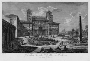 Lot 5303, Auction  110, Piranesi, Francesco, Veduta della Villa Medici