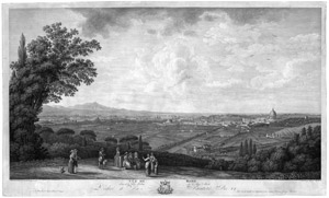 Lot 5542, Auction  110, Hackert, Georg, Vue de Rome - Prise de la Villa Millini sur le Mont Mario
