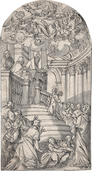 Lot 6450, Auction  110, Münchner Schule, um 1600. Tempelgang Mariä