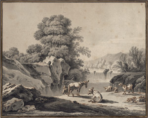 Lot 6515, Auction  110, Palmieri, Pietro Giacomo, Eine Campagnalandschaft