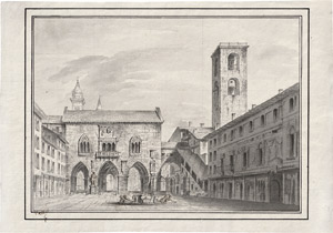 Lot 6584, Auction  110, Wallick, Arnold, Der Marktplatz von Bergamo