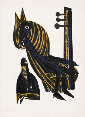 Lot 7135, Auction  110, Grieshaber, HAP, Die Muse