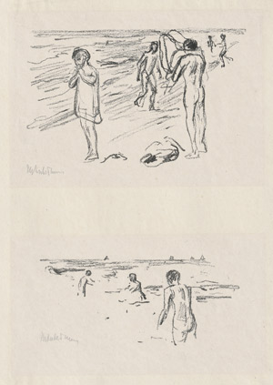 Lot 7226, Auction  110, Liebermann, Max, Badende Knaben; Badeszene