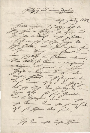 Lot 2045, Auction  111, Eckermann, Johann Peter, Brief 1832 über Goethe