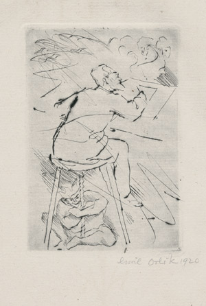 Lot 3376, Auction  111, Orlik, Emil, Fünfundneunzig Köpfe (VA) + Neue fünfundneunzig Köpfe (NA