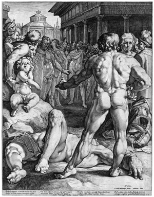 Lot 5146, Auction  111, Muller, Jan Harmensz., Der Zweikampf des Odysseus und Irus