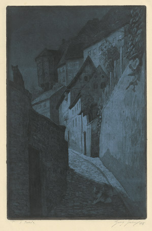 Lot 5393, Auction  111, Jahn, Georg, Blaue Straße