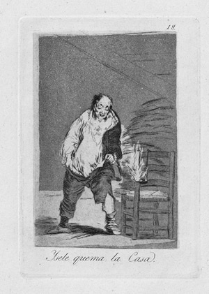Lot 5464, Auction  111, Goya, Francisco de, Ysele quema la casa
