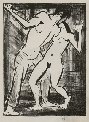 Lot 7291, Auction  111, Mueller, Otto, Der Mord 2 (Tanzszene II; Liebespaar III)