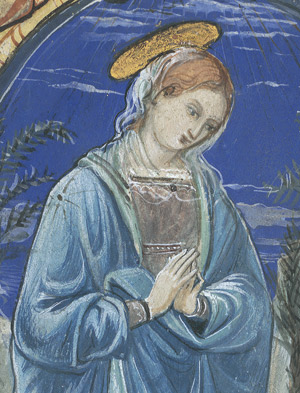 Los 510 - Madonna mit Kind - Initialminiatur "C" einer Antiphonale-Handschrift - 2 - thumb