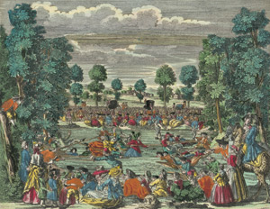 Lot 855, Auction  112, Engelbrecht, Martin, Präsentation eines schönen Fischer Stechens