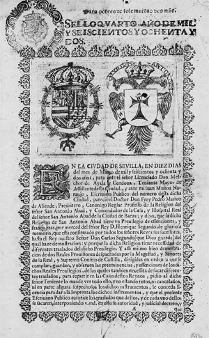 Lot 1725, Auction  112, Antonio Abad, Previlegio de essenciones, y franquezas