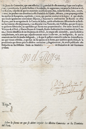 Lot 1964, Auction  112, Felipe V, Real Cédula sobre la forma 