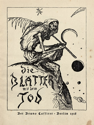 Lot 3300, Auction  112, Kubin, Alfred, Die Blätter mit dem Tod